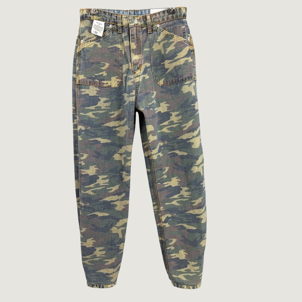 RE/DONE The Rewind Jean Size 25 Thunderstruck Reversible Camo Denim Workwear - Picture 12 of 12